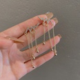 fashion long tassel earrings simple alloy diamond drop earringspicture11